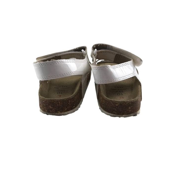 M&S size UK 10 (jr) white straps sandals