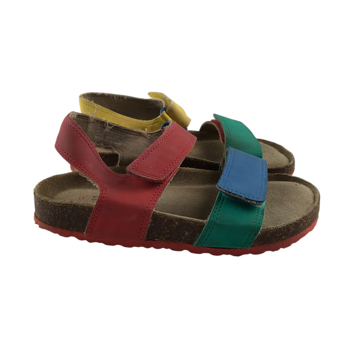 M&S size UK 11 (jr) multi-colour strap sandals