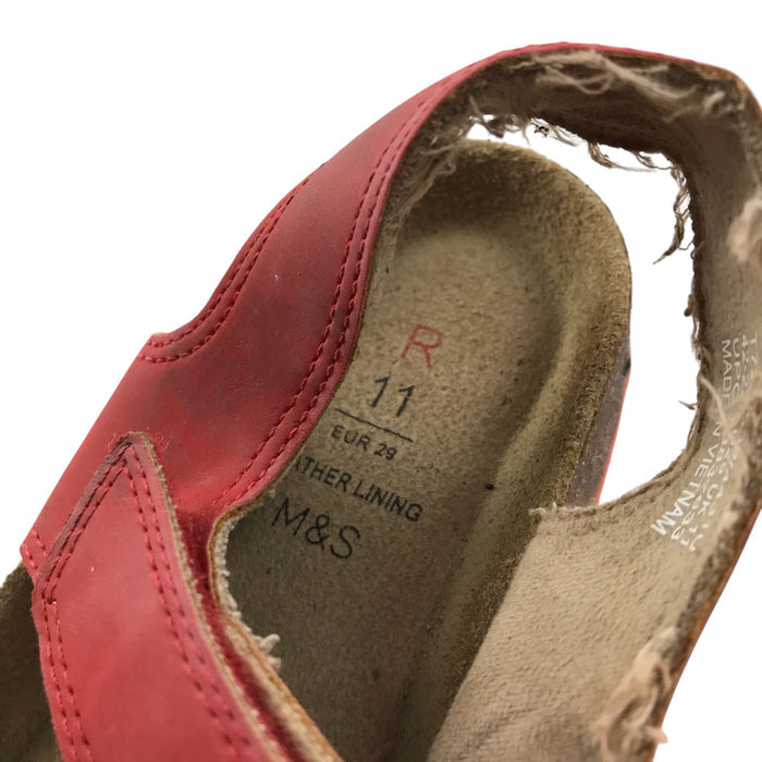 M&S size UK 11 (jr) multi-colour strap sandals