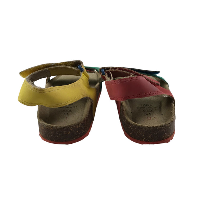 M&S size UK 11 (jr) multi-colour strap sandals