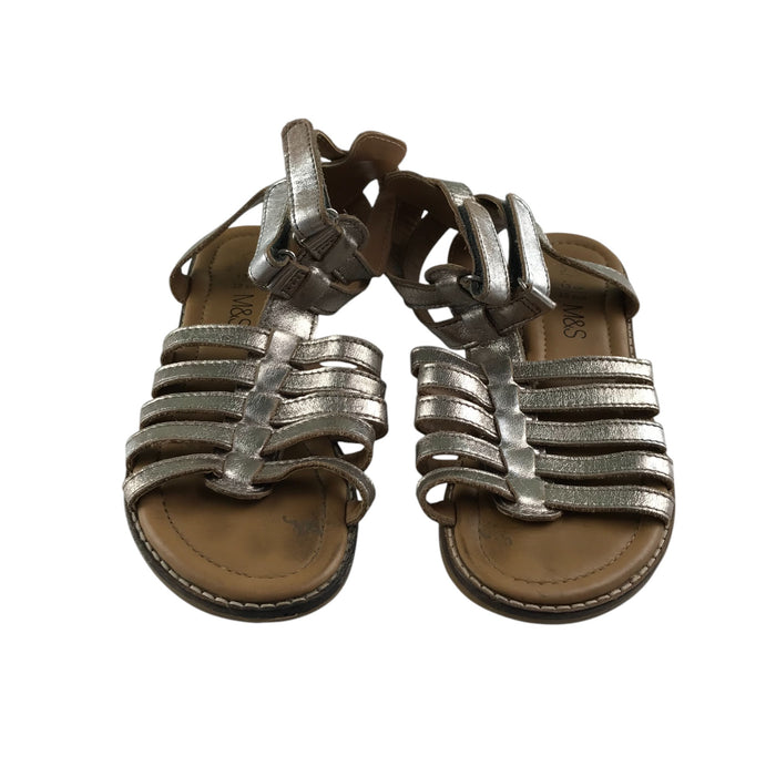 M&S size UK 13 (jr) silver straps  sandals