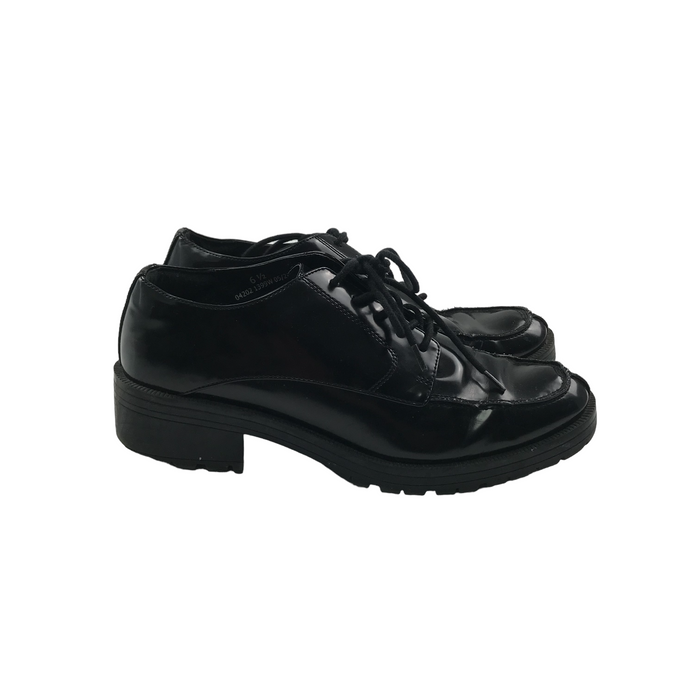 M&S size UK 6.5 black wide fit shoes