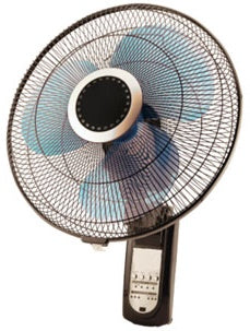 Multistar® MSFW16 16” Oscillating Wall Mounted Fan with Remote Control 220-240 Volt 50/60 Hz