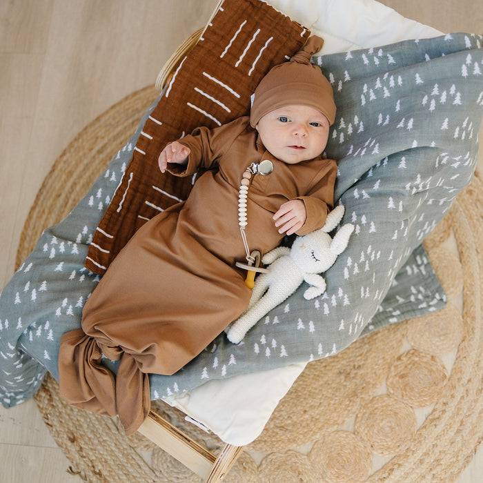 Mustard mudcloth Burp Cloth