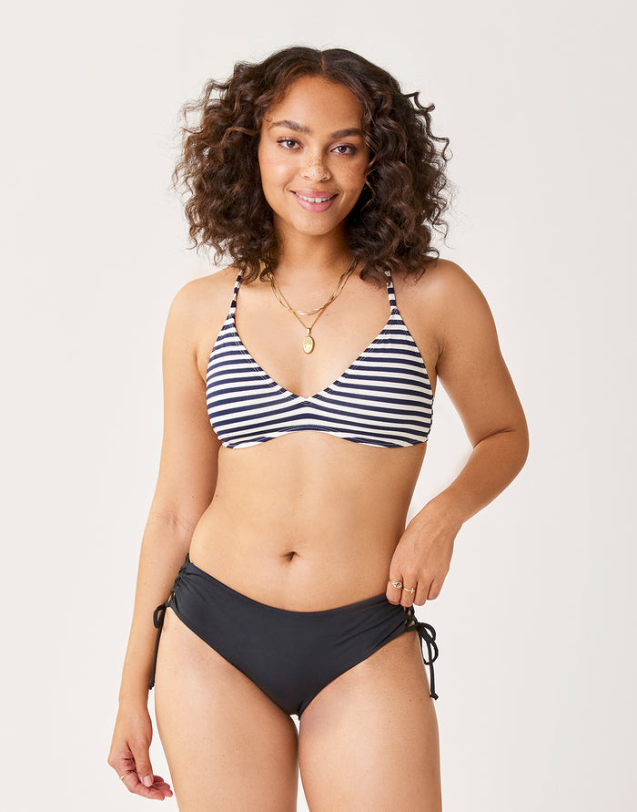 Mustique Reversible Bottom: Black/Navy - FINAL SALE