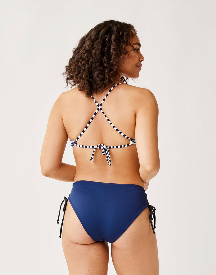 Mustique Reversible Bottom: Black/Navy - FINAL SALE