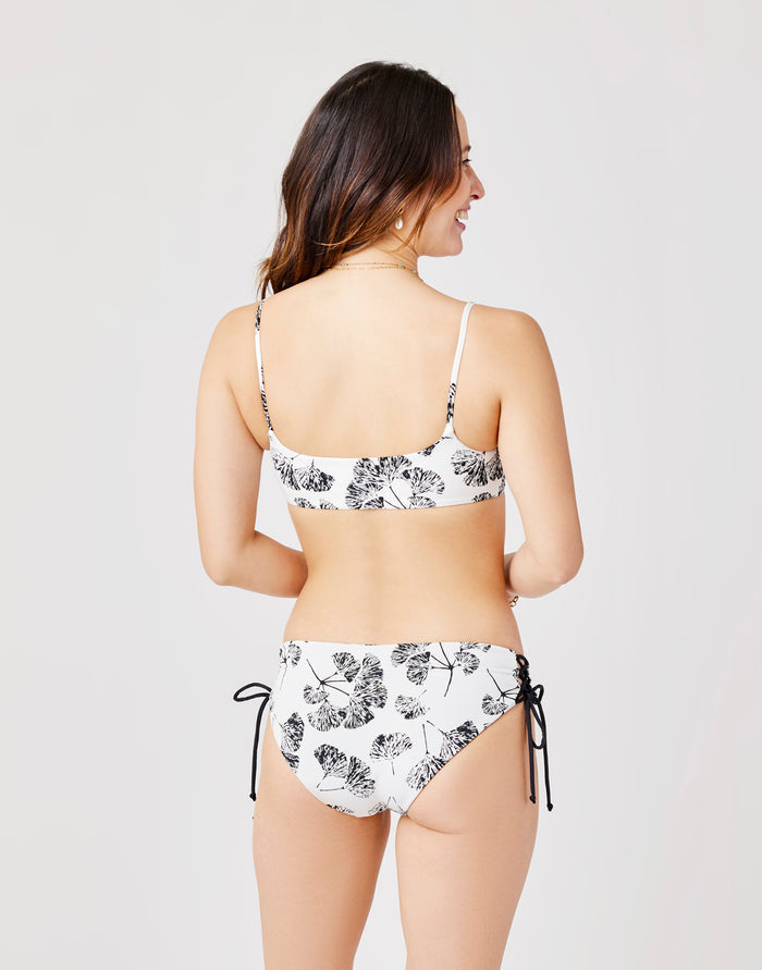 Mustique Reversible Bottom: Cloud Ginkgo/Black - FINAL SALE