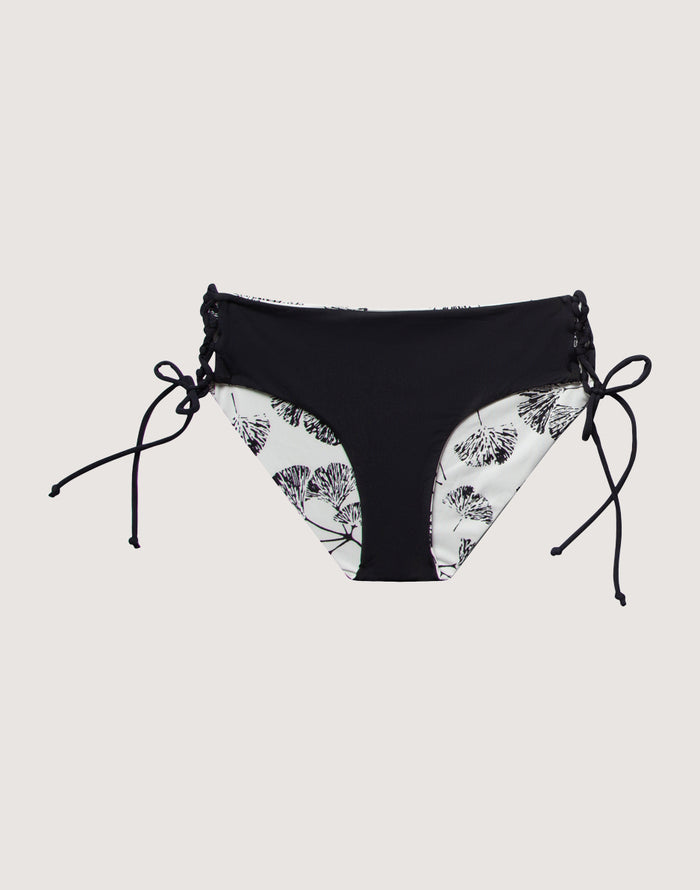 Mustique Reversible Bottom: Cloud Ginkgo/Black - FINAL SALE