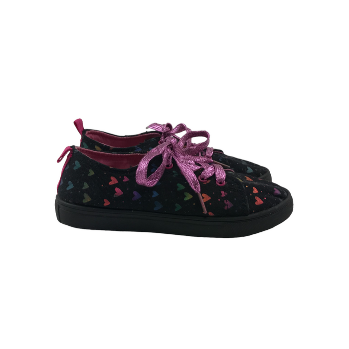 Nanette Lepore size UK 1 black heart trainers