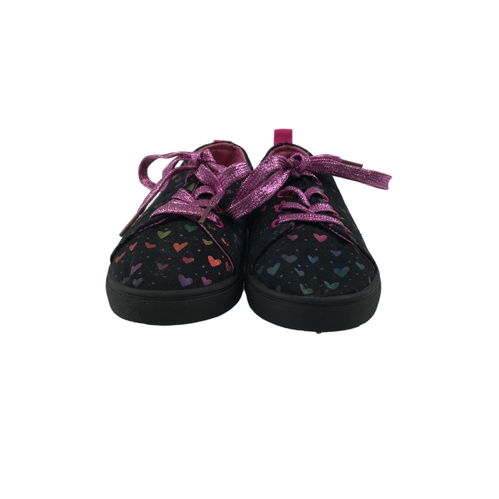 Nanette Lepore size UK 1 black heart trainers