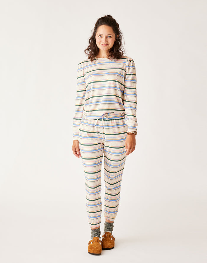 Naomi Sweatshirt: Multistripe