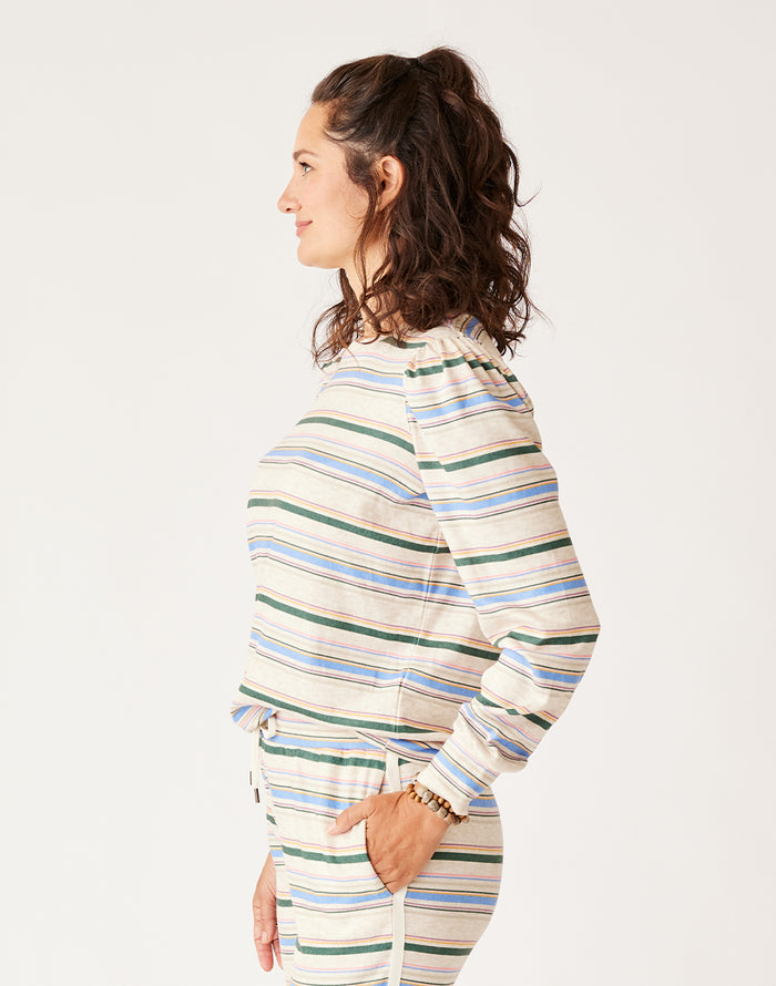 Naomi Sweatshirt: Multistripe