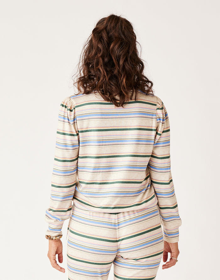 Naomi Sweatshirt: Multistripe