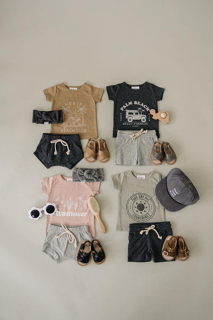 Navy Cotton Shorts