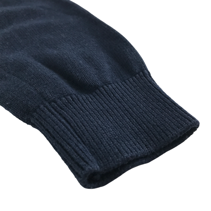Navy girls cable knit school cardigan