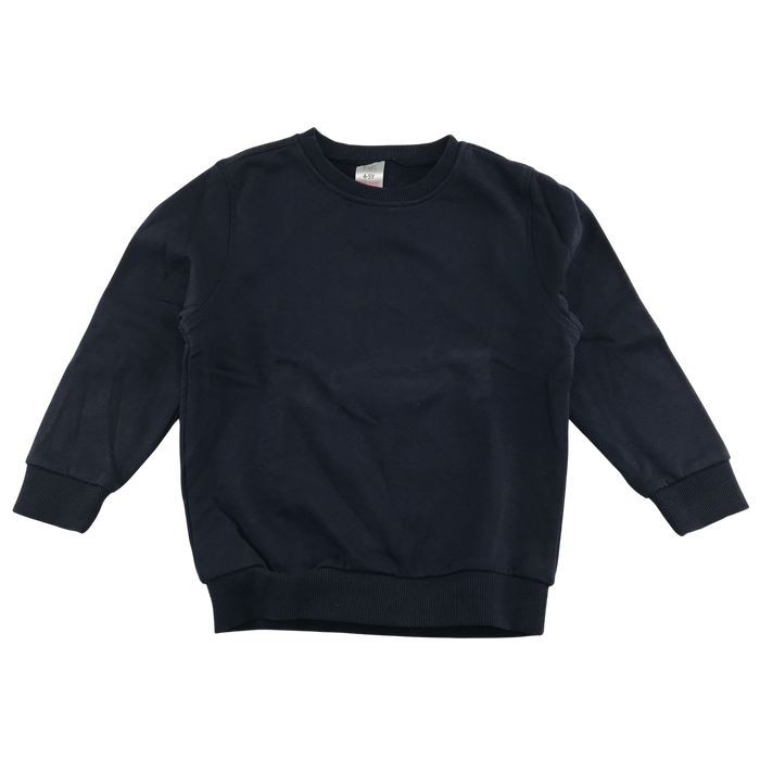 Navy unisex crew neck sweatshirt school jumper