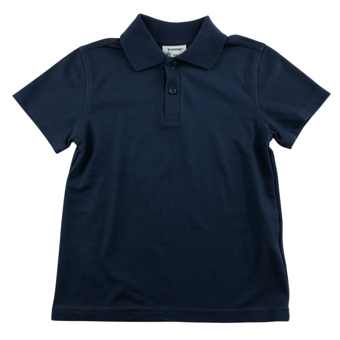 Navy unisex school polo shirt