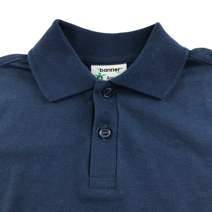 Navy unisex school polo shirt