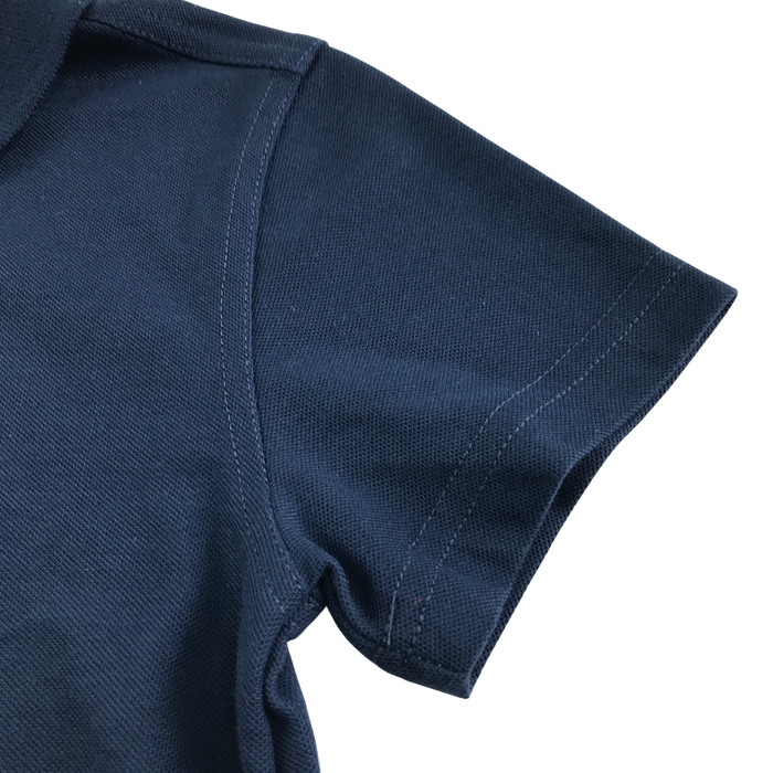 Navy unisex school polo shirt