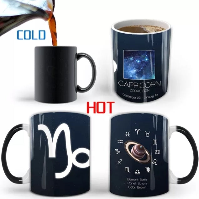 New 12 Constellations Magic Creative Starry Night Colour Changing Mugs