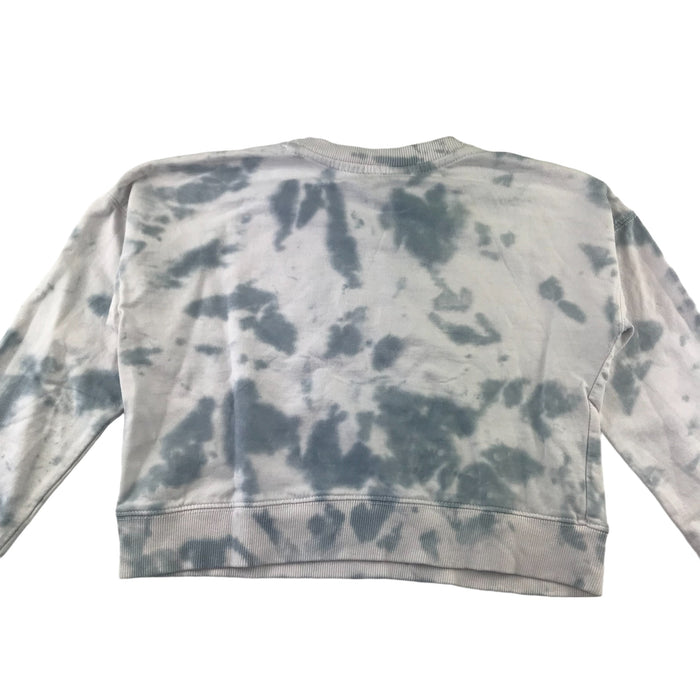 New Look 10-11 years white with grey tie dye cropped sweater