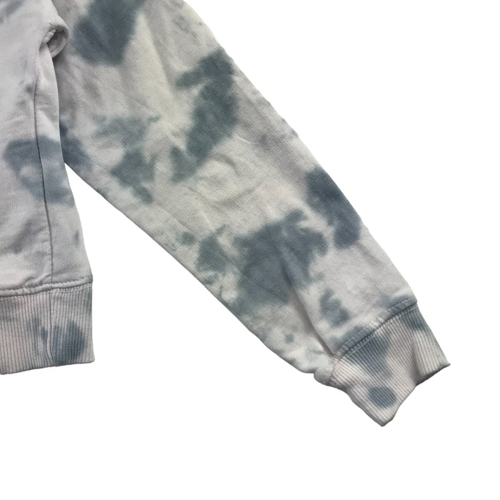 New Look 10-11 years white with grey tie dye cropped sweater