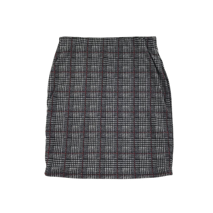 New Look 8-9 year grey houndstooth skirt