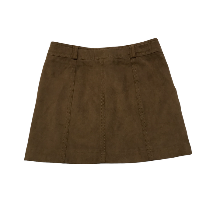 Next 10-11 years brown faux suede skirt