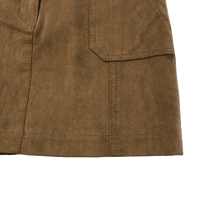 Next 10-11 years brown faux suede skirt