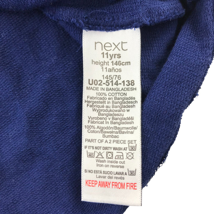 Next 10-11 years navy follow your dreams print sweater