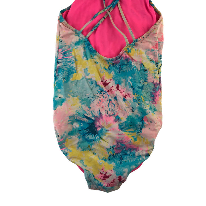 Next 12 years multi-colour tie dye swimsuit