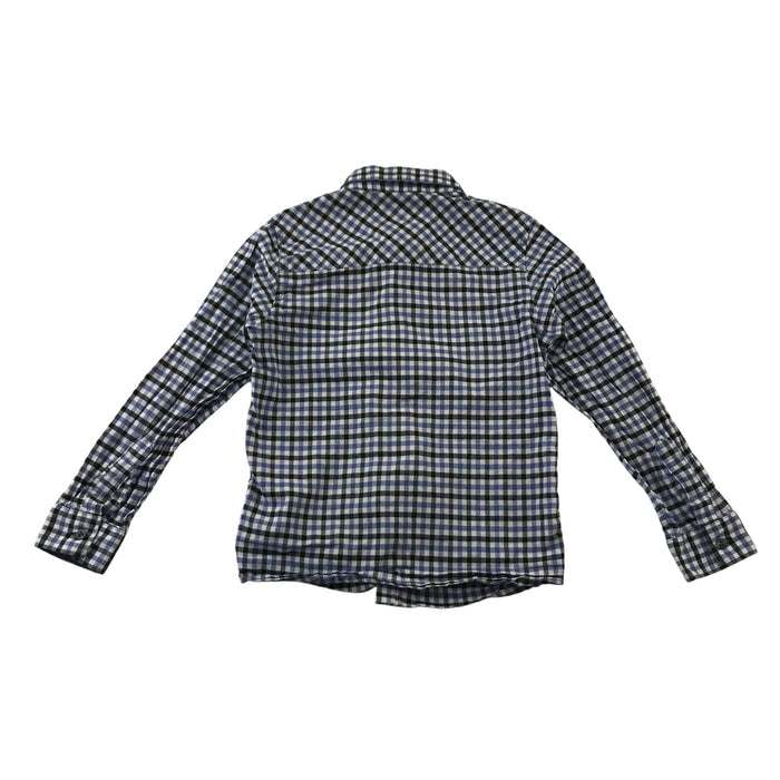 Next 4-5 years navy and blue checked cotton shirt