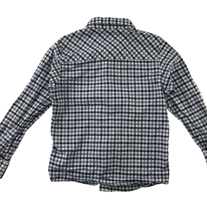 Next 4-5 years navy and blue checked cotton shirt