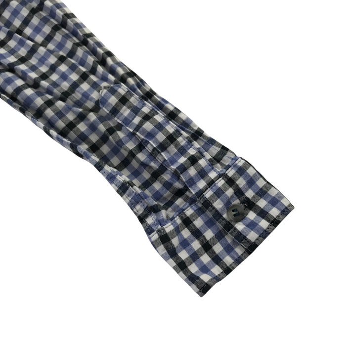 Next 4-5 years navy and blue checked cotton shirt