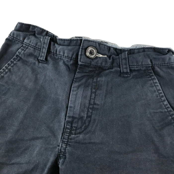 Next 4-5 years navy plain chino style cotton shorts