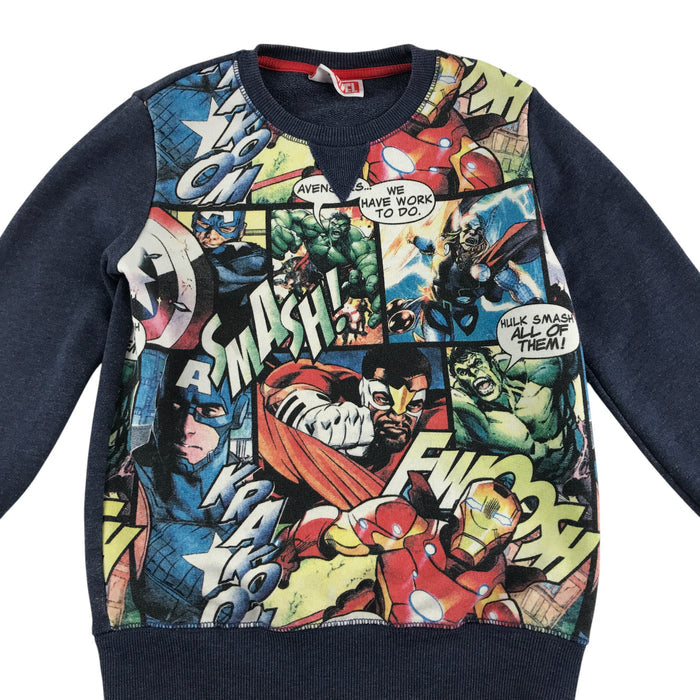 Next 5-6 years navy marvel sweater