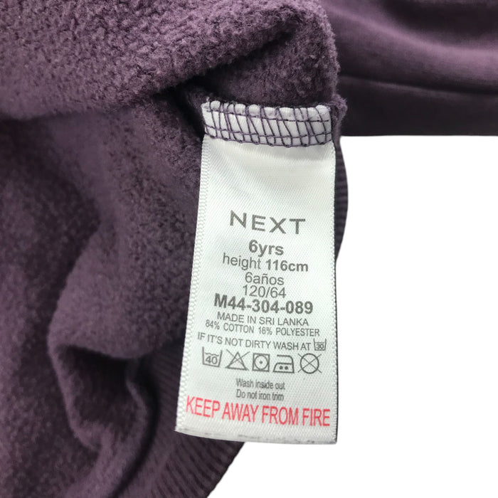 Next 5-6 years purple sequin star sweater
