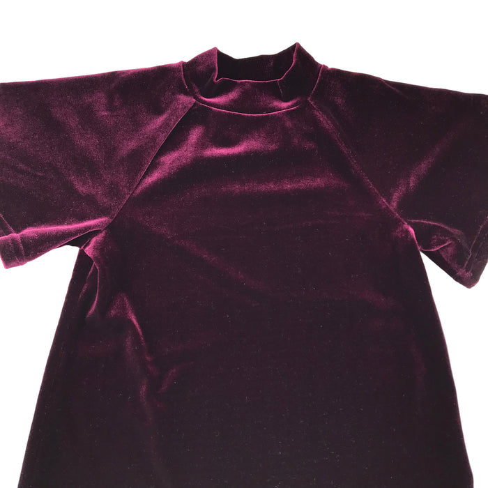 Next 5-6 years purple velvet butterfly blouse