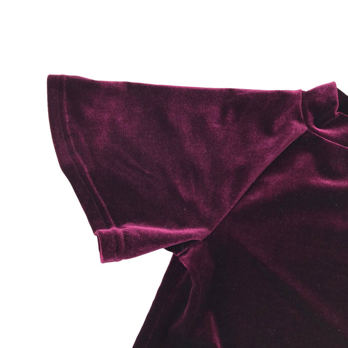 Next 5-6 years purple velvet butterfly blouse