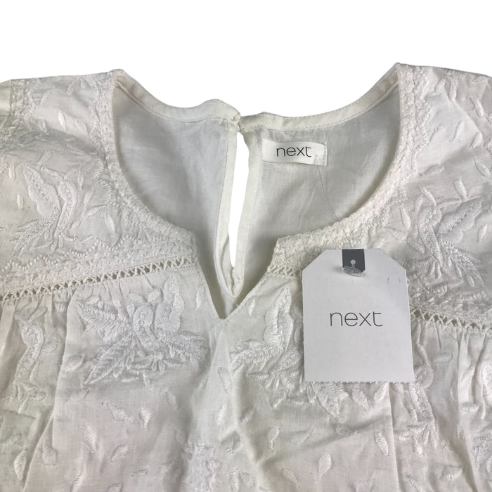 Next 5-6 years white embroidery blouse