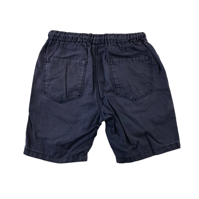 Next 5 navy and beige elasticated with pockets cotton two pairs shorts