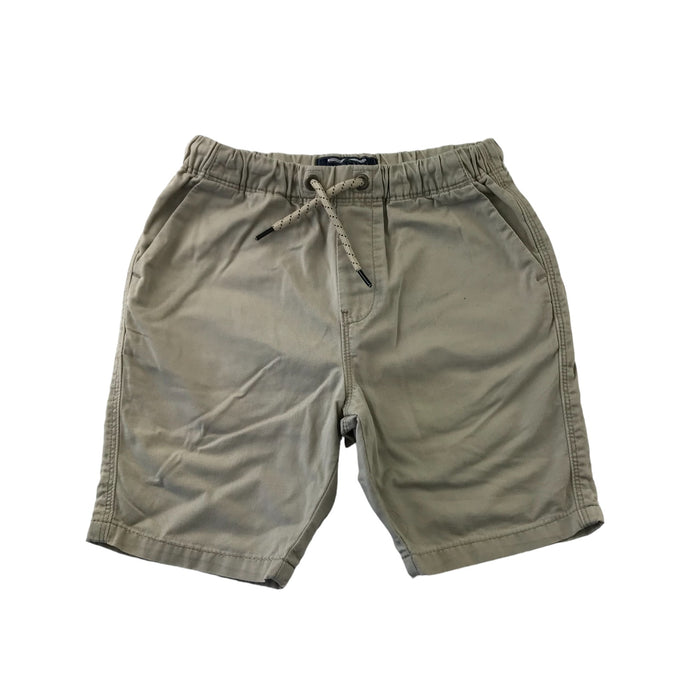 Next 5 navy and beige elasticated with pockets cotton two pairs shorts