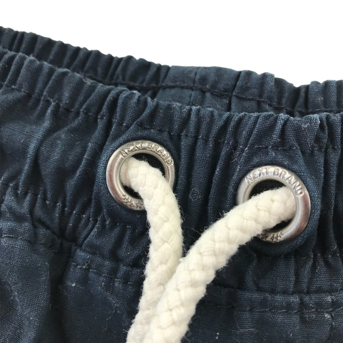 Next 5 years black plain pull up cotton shorts
