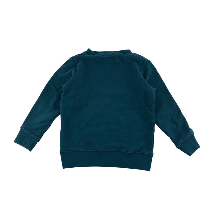 Next 5 years teal blue sequin snowman jumper