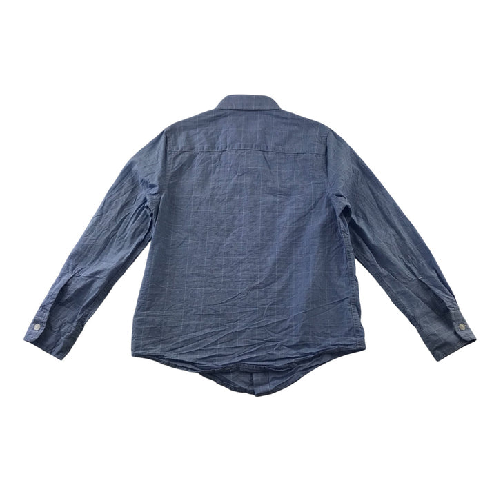 Next 6-7 years blue checked cotton shirt