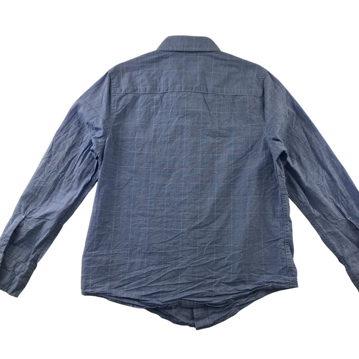 Next 6-7 years blue checked cotton shirt