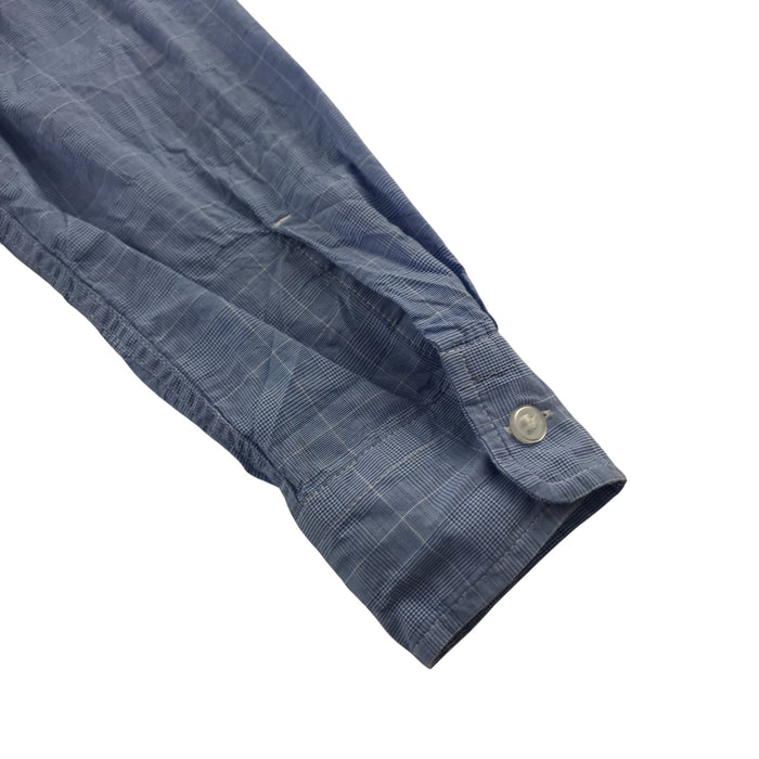 Next 6-7 years blue checked cotton shirt
