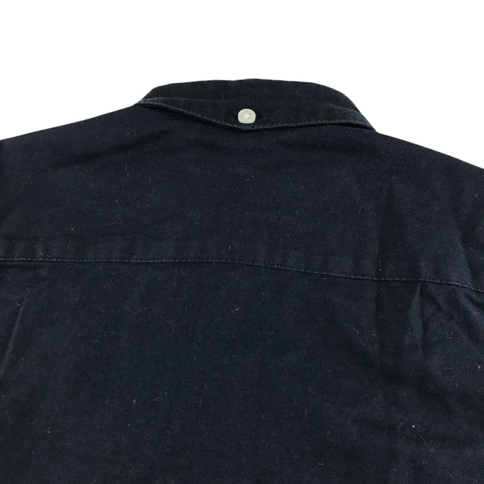Next 6-7 years navy plain with embroidered stag shirt