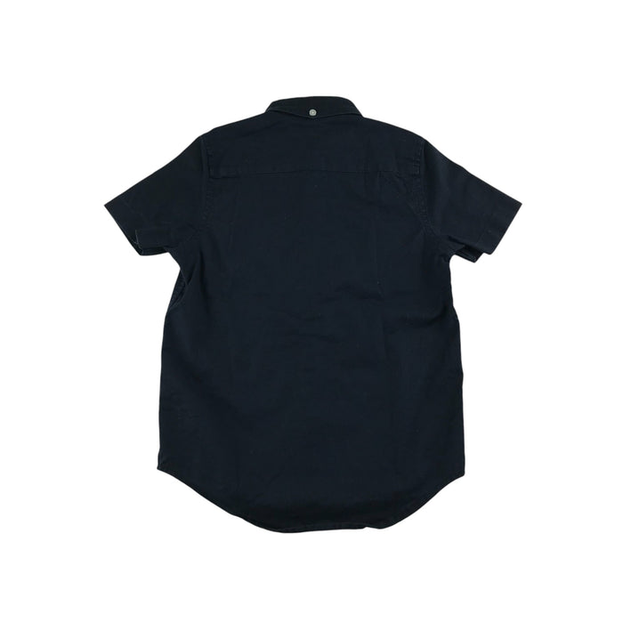 Next 6-7 years navy plain with embroidered stag shirt