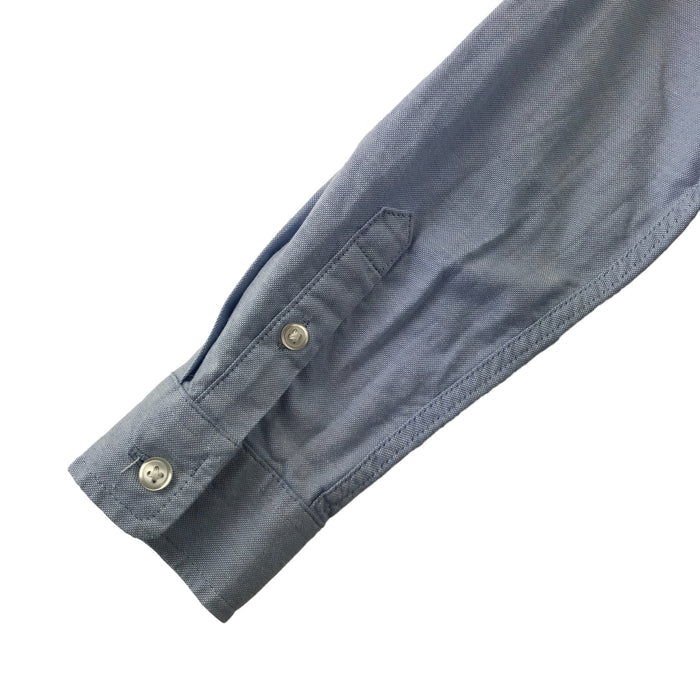 Next 6 years light blue full button with half buttons shirt